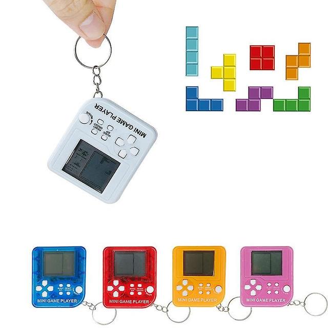 Duqi Children's Nostalgic Small Handheld Classic Tetris Keychain Game Machine Random Color Other on Productcaster.