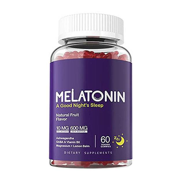 Vorallme 1 Flasche Melatonin-Gummis Einschlafen Unterstützt auf natürliche Weise die Gesundheit des Gehirns Stress reduzieren helfen, sich zu beruh... on Productcaster.