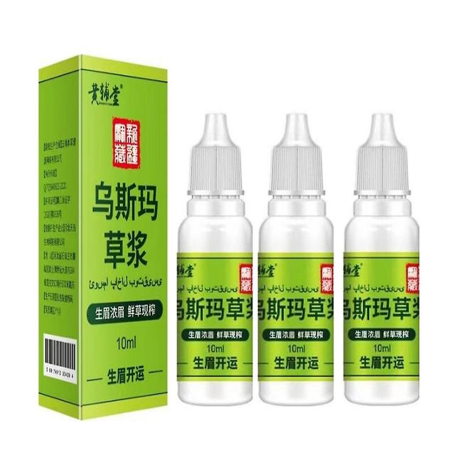 1-3 sztuk Usma Grass Extract Essence Nadaje się do brwi Rzęsy Linia włosów 10ml 3pcs on Productcaster.