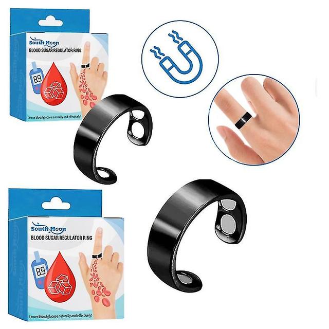 Wavepig 2pcs Ring Relieve Diabetes Anti Hypertension Stabilize on Productcaster.