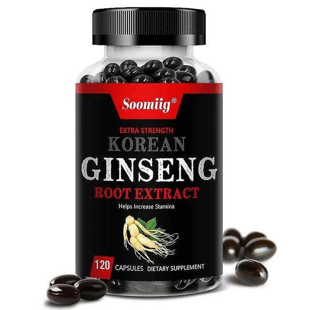 Vorallme Soomiig Koreanischer Ginsengwurzelextrakt 120 Kapseln pro Portion Energie und Immunität Nahrungsergänzungsmittel gentechnikfrei 120-count-... on Productcaster.