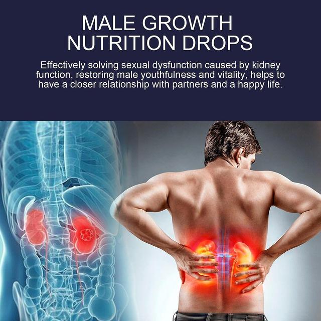 Male Growth Nutrition Drops, Compound Men's Drops, Male Growth Nutrition Drops, Blue Direction Men's Benefit Drops -GSL FF GY ZD W 1pc on Productcaster.