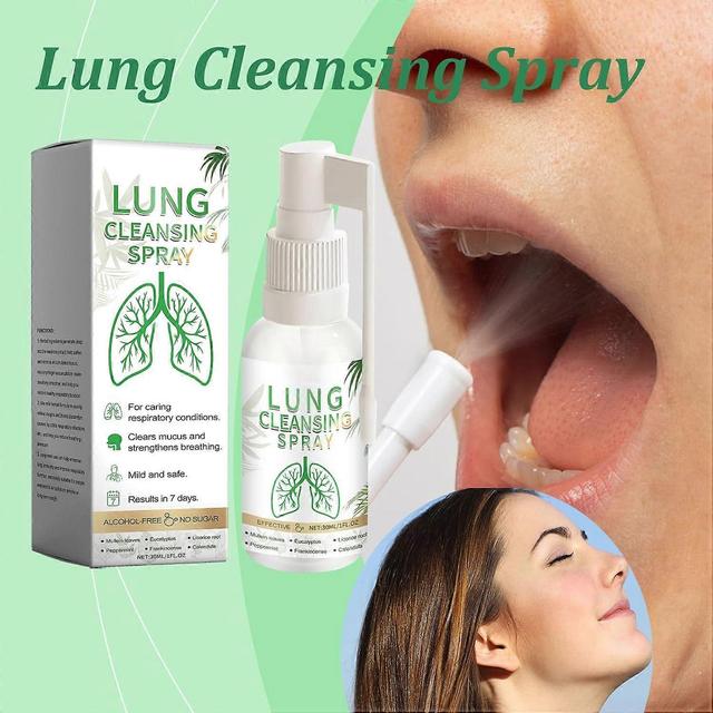 Unbrand Lung Cleansing Spray, Herbal Lung Cleansing Spray 30ML, Advanced Lung Cleaning Spray, Lung Spray, Powerful Lung Support, Daily Use 1pcs on Productcaster.