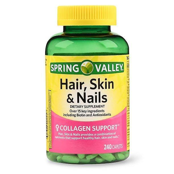 Spring valley hair, skin & nails caplets with biotin & antioxidants, 3000 mcg, 240 count on Productcaster.