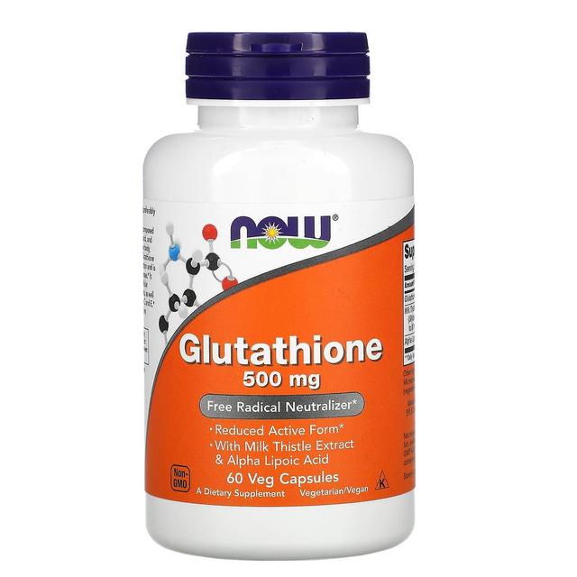 NOW Foods, Glutathione, 500 mg, 60 Veg Capsules on Productcaster.