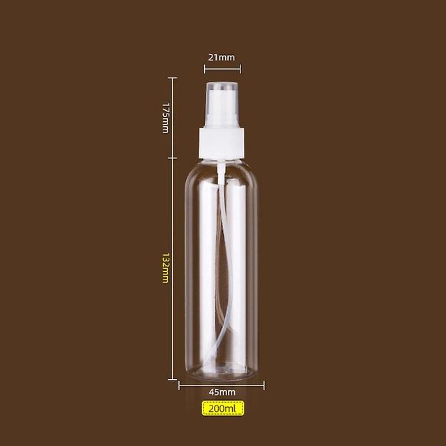 1pc Portable Empty Spray Disinfectant Bottles Refillable Bottles Travel Transparent Plastic Perfume Bottle Toxic Free And Safe 200ml on Productcaster.