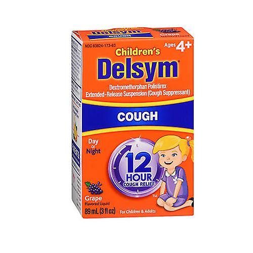 Delsym Childrens 12 Hour Cough Suppressant Liquid Grape-Flavored, Grape Flavor 3 oz (Pack of 1) on Productcaster.