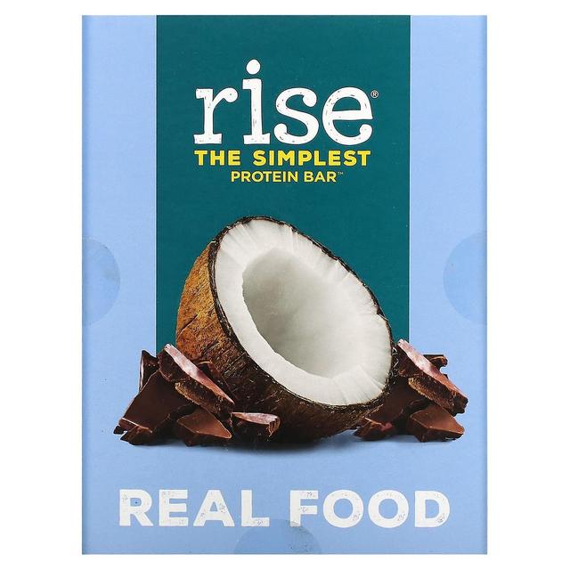 Rise Bar, DEN ENKLESTE PROTEINBAR, Chokoladeagtig kokosnød, 12 barer, 2,1 oz (60 g) hver on Productcaster.