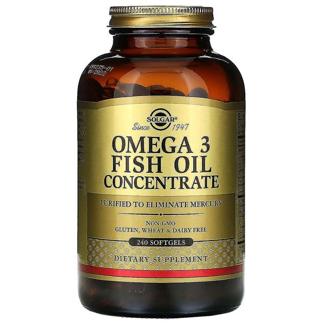 Solgar, Omega-3 Fish Oil Concentrate, 240 Softgels on Productcaster.