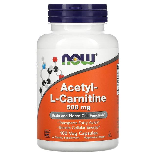 NOW Foods, Acetyl-L-Carnitine, 500 mg, 100 Veg Capsules on Productcaster.