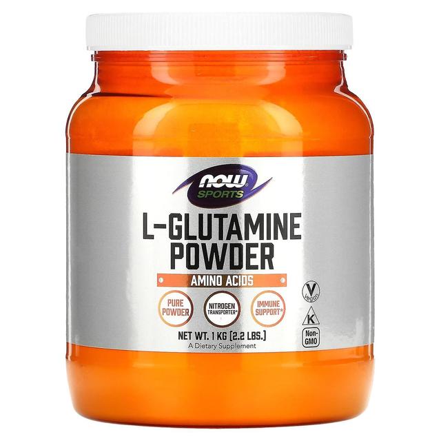 NOW Foods, urheilu, L-glutamiinijauhe, 2,2 paunaa (1 kg) on Productcaster.