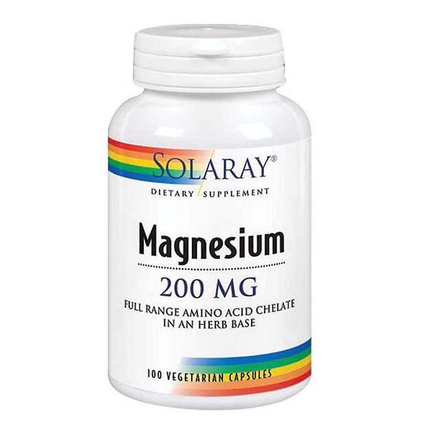 Solaray Magnesium,200 mg,100 Caps (Pack of 6) on Productcaster.