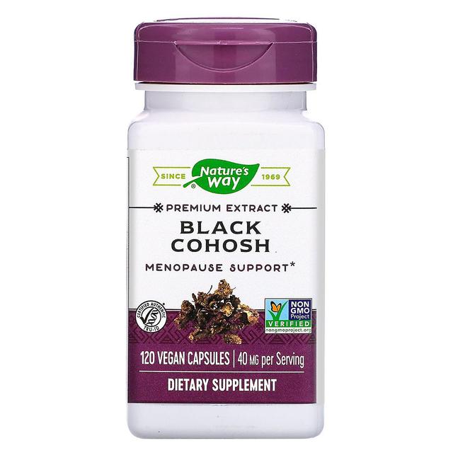 Nature's Way, Black Cohosh, 40 mg, 120 Vegan Capsules on Productcaster.