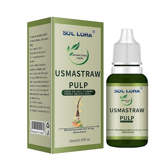 Usma grass juice for eyebrow growth and grass pulp for thicker eyelashes, fresh sideburns, hairline and beard growth on Productcaster.