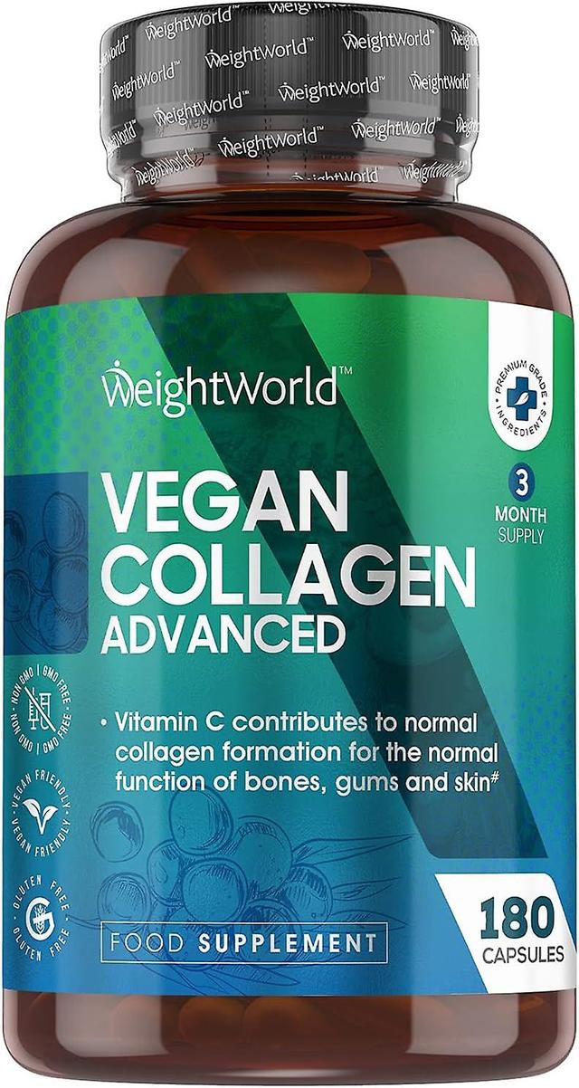 Vegan Collagen Advanced 180 Capsules Supplement for Hair Skin Nails Anti Ageing By WeightWorld on Productcaster.