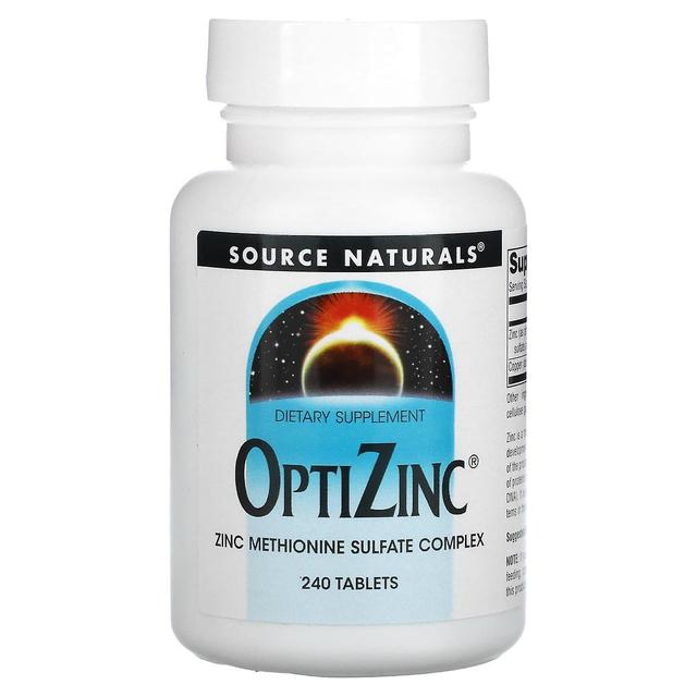 Source Naturals, OptiZinc, 240 Tablets on Productcaster.