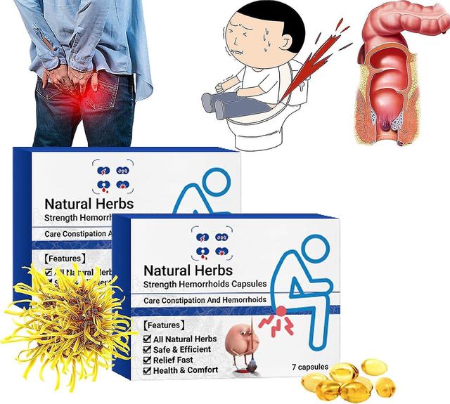 HOH Heca Hämorrhoidenkapseln mit natürlicher Kräuterstärke, natürliche Hämorrhoiden-Linderungskapseln, schnelle Hämorrhoidenbehandlung bei Hämorrho... on Productcaster.