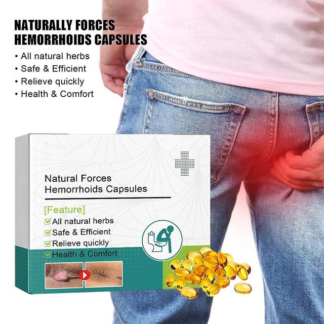 Natural Forces peräpukamat kapselit, Natural Plant Strength Hemorrhoid kapselit, Natural Herbal Strong Hemorrhoid kapselit 14 pcs on Productcaster.