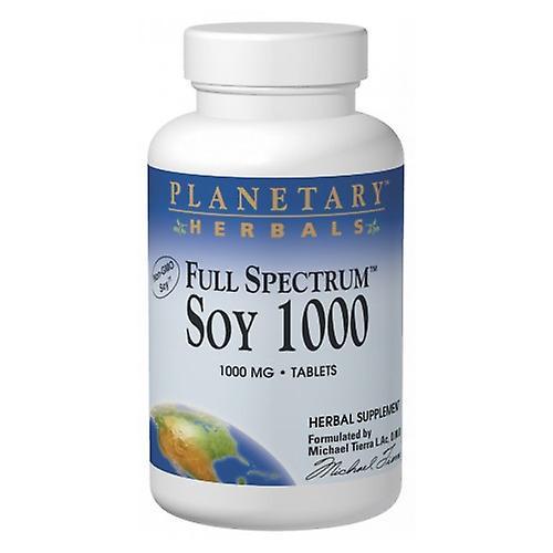 Planetary Herbals Planetaire Kruiden Soja Genisteïne Isoflavon, 1000 MG, 60 Tabs (Pak van 2) on Productcaster.