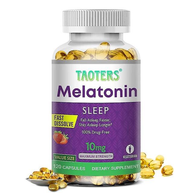 Vorallme Taoters Melatonin Sleep Aid Supplement, hilft, Stress abzubauen, schneller zu schlafen, länger zu schlafen, die Schlafqualität zu verbesse... on Productcaster.