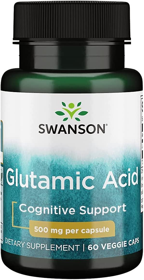 Swanson Glutamic Acid 500 mg 60 Capsule 87614116082 on Productcaster.