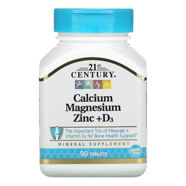 21st Century, Calcium Magnesium Zinc + D3, 90 Tablets on Productcaster.