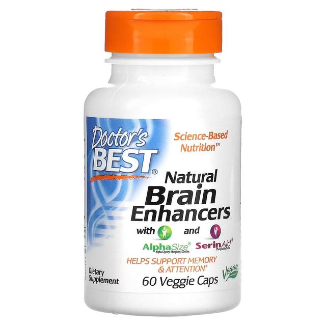 Doctor's Best, Natural Brain Enhancers with AlphaSize and SerinAid, 60 Veggie Caps on Productcaster.