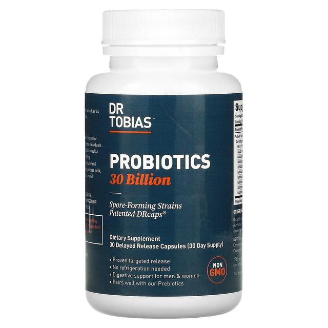 Dr. Tobias, Probiotics, 30 Billion, 30 Delayed Release Capsules on Productcaster.