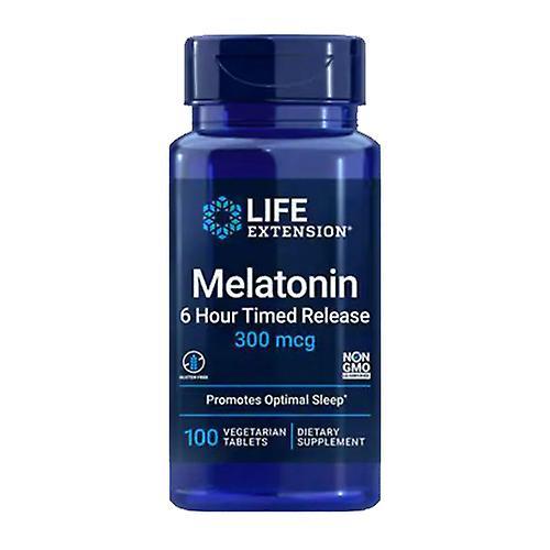 Life Extension Melatonina de Extensión de Vida 6 Horas de Liberación Temporizada, 300 mcg, 100 Vcaps (Paquete de 1) on Productcaster.