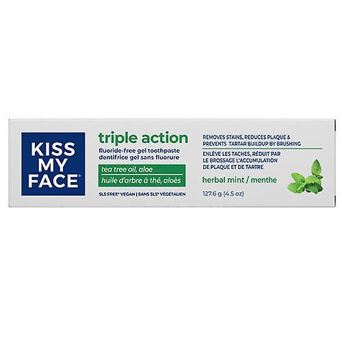 Kiss My Face Gel Triple Action Sans Fluor, 127,6 grammes on Productcaster.