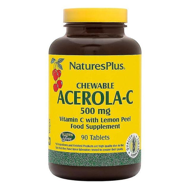 Nature's Plus Acerola-c 500mg Chewable Tabs 90 (2460) on Productcaster.