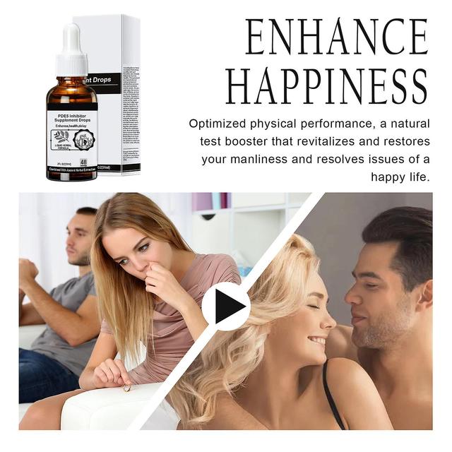 Nspiel Pde5 Druppels, Intimiteit Boost Secret Happy Drops, Pde5 Remmer Supplement Drop Mannelijke Versterkende Druppels Verbetering van het uithoud... on Productcaster.