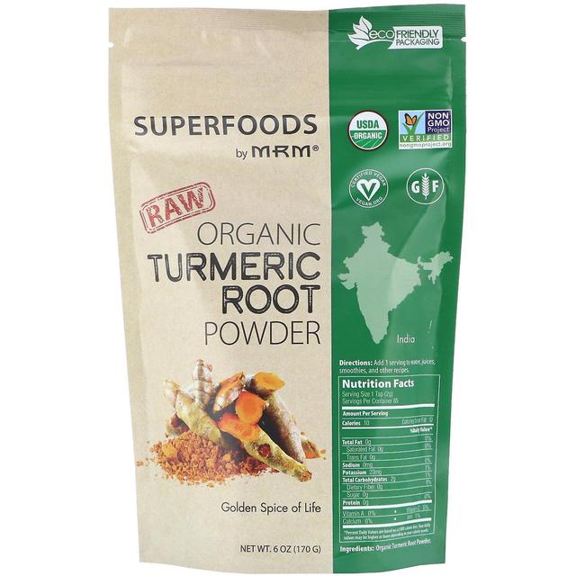 MRM, Raw Organic Turmeric Root Powder, 6 oz (170 g) on Productcaster.