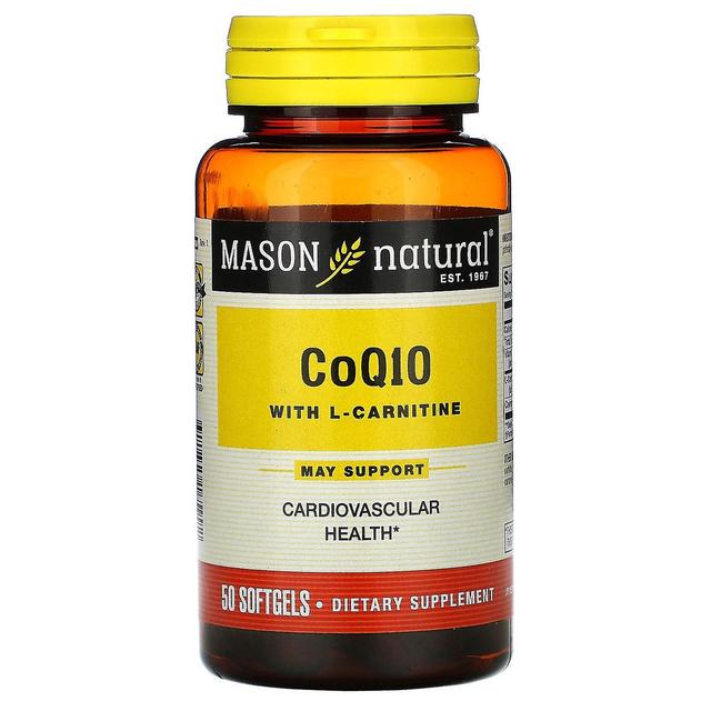 Mason Natural, CoQ10 with L-Carnitine, 50 Softgels on Productcaster.