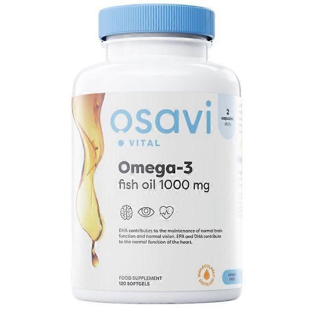 Osavi Omega-3 Fish Oil Molecularly Distilled 1000mg Softgels 180 on Productcaster.