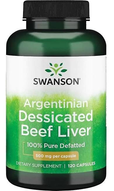 Swanson Desiccated Beef Liver 100% Pure Defatted 500 mg 120 Capsule on Productcaster.