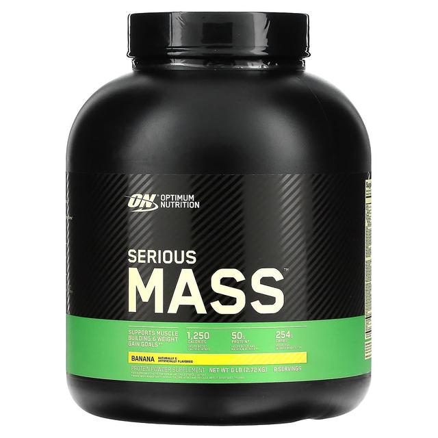 Optimum Nutrition, Serious Mass, Protein Powder Supplement, Banana, 6 lb (2.72 kg) on Productcaster.