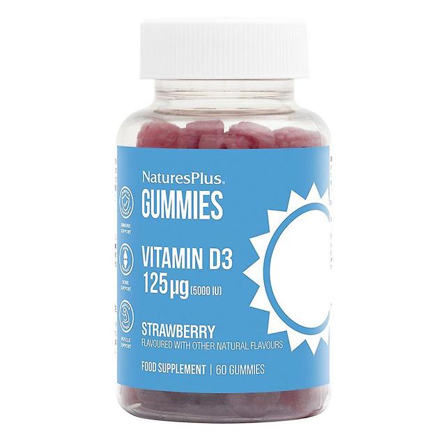 Nature's plus gummies vitamín D3 125ug (5000iu) jahoda 60's on Productcaster.