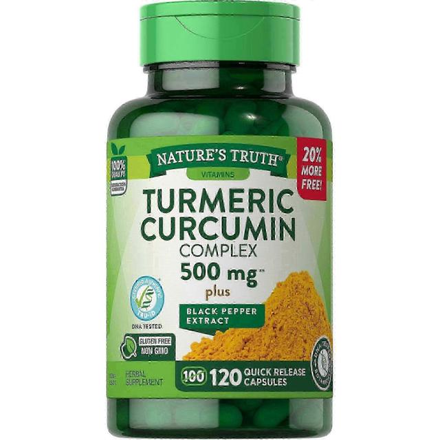 Nature's truth turmeric curcumin complex, 500 mg, plus black pepper extract, capsules, 120 ea on Productcaster.