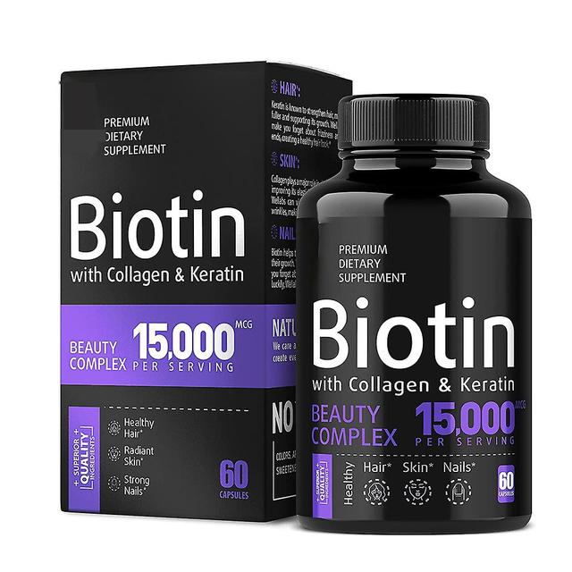 Biotin Capsules - Maximum Strength Biotin Vitamin B7 For Healthy Hair And Skin And Keratin Support - Non-gmo 1pc on Productcaster.