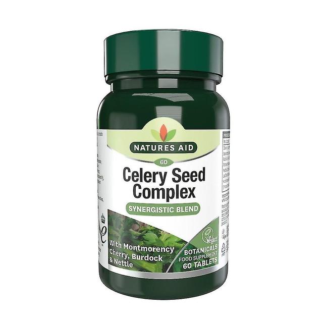 Natures Aid Celery Seed Complex with Montmorency Cherry, 60 Tablets on Productcaster.