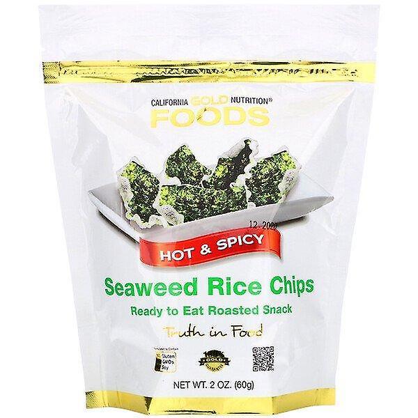 California Gold Nutrition, Seaweed Rice Chips, Hot & Spicy, 2 oz (60 g) on Productcaster.