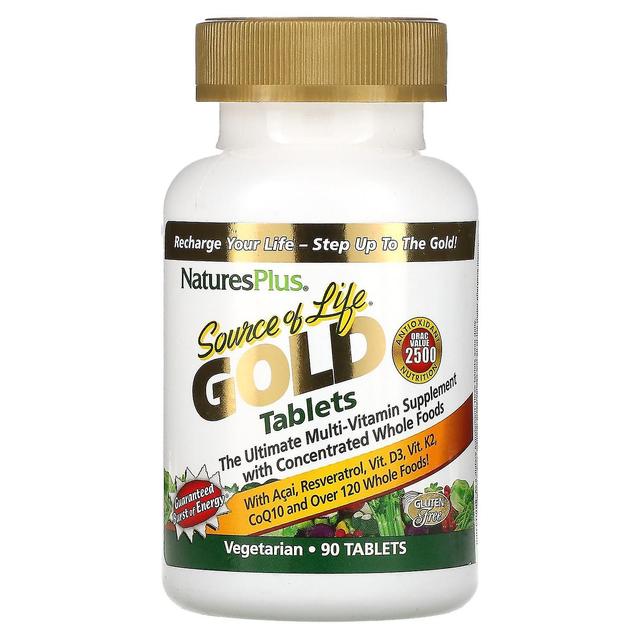 Nature's Plus NaturesPlus, Source of Life Gold, The Ultimate Multi-Vitamin Supplement, 90 Tablets on Productcaster.