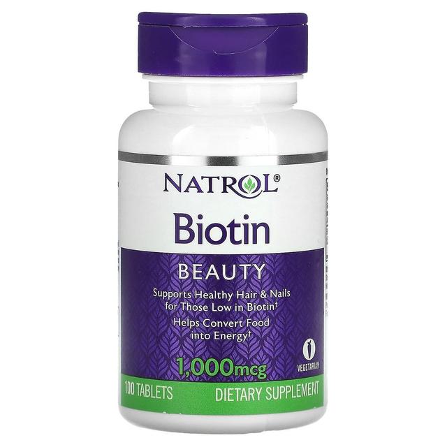 Natrol, Biotina, 1.000 mcg, 100 Comprimidos on Productcaster.