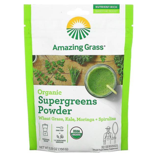 Amazing Grass, Organic Supergreens Powder, 5.29 oz (150 g) on Productcaster.