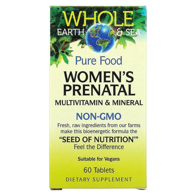 Natural Factors, Whole Earth & Sea, Women's Prenatal Multivitamin & Mineral, 60 Tablets on Productcaster.