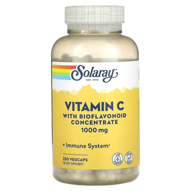 Solaray, C-vitamiini bioflavonoidikonsentralla, 1,000 mg, 250 VegCaps on Productcaster.