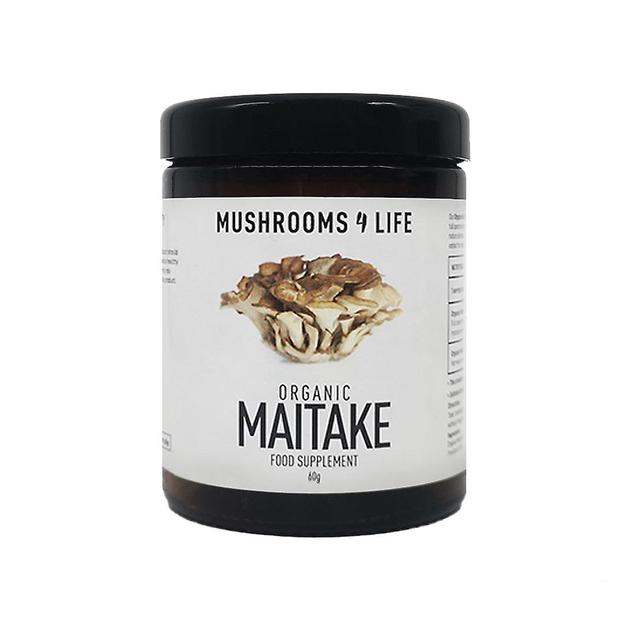 Mushrooms4Life Svampe 4 liv økologisk maitake pulver 60g on Productcaster.