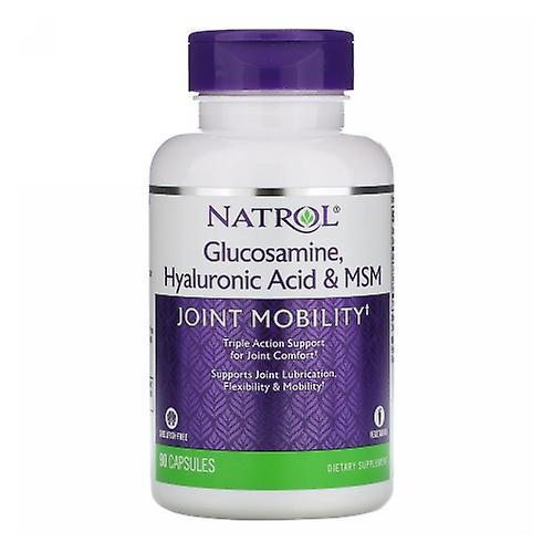 Natrol Hyaluronic Acid, Vegetarian W/msm & Glucosamine 90 Caps (Pack of 2) on Productcaster.