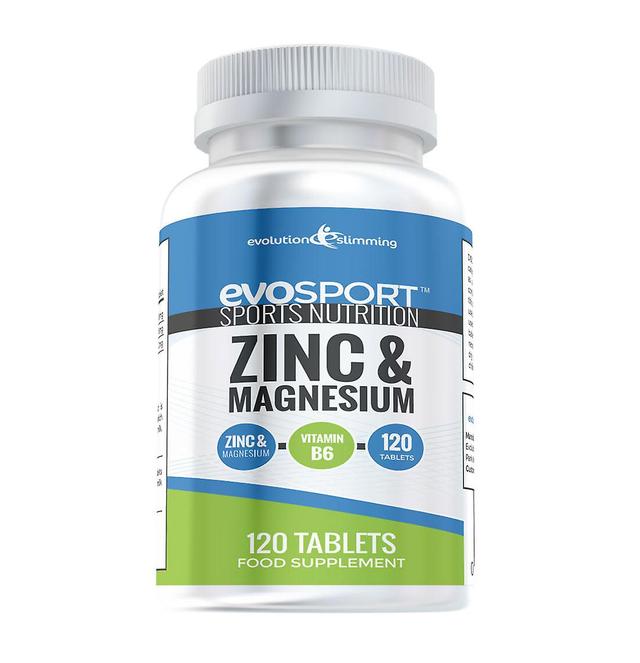 EvoSport Zinc and Magnesium ZMA - 120 Tablets - Sports Nutrition - Evolution Slimming on Productcaster.